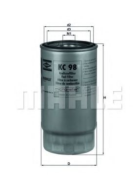 Топливный фильтр KNECHT/MAHLE KC 98