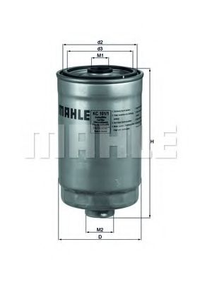 Топливный фильтр KNECHT/MAHLE KC 101/1