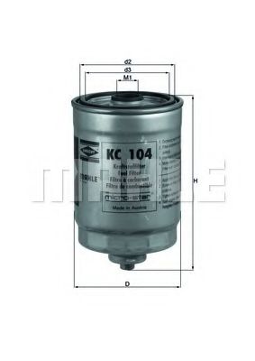 Топливный фильтр KNECHT/MAHLE KC 104