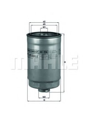 Топливный фильтр KNECHT/MAHLE KC 226