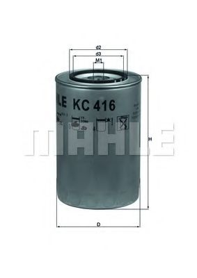 Топливный фильтр KNECHT/MAHLE KC 416