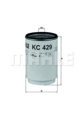 Топливный фильтр KNECHT/MAHLE KC 429D