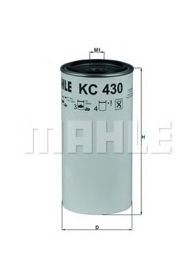 Топливный фильтр KNECHT/MAHLE KC 430D