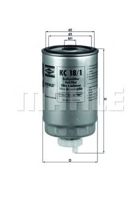 Топливный фильтр KNECHT/MAHLE KC 18/1