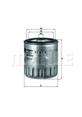 Топливный фильтр KNECHT/MAHLE KC 63/1D