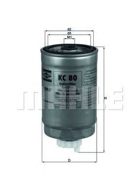 Топливный фильтр KNECHT/MAHLE KC 80