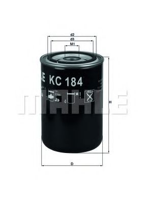 Топливный фильтр KNECHT/MAHLE KC 184
