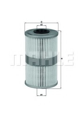 Топливный фильтр KNECHT/MAHLE KX 204D