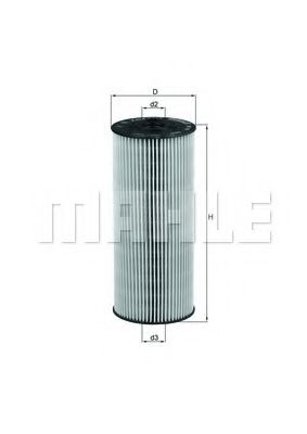 Масляный фильтр KNECHT/MAHLE OX 137D2