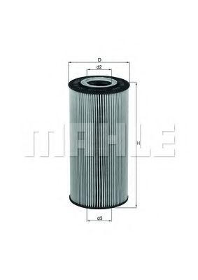 Масляный фильтр KNECHT/MAHLE OX 123/1D