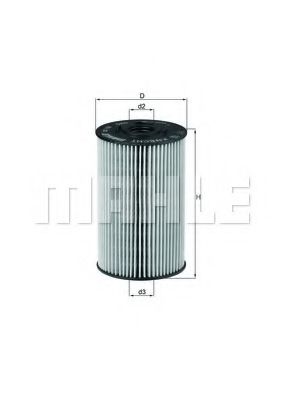 Масляный фильтр KNECHT/MAHLE OX 150D1