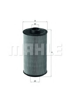Масляный фильтр KNECHT/MAHLE OX 152/1D