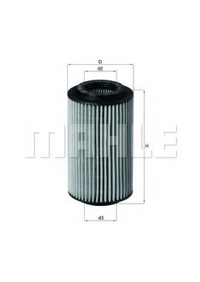 Масляный фильтр KNECHT/MAHLE OX 153/7D