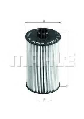Масляный фильтр KNECHT/MAHLE OX 157D