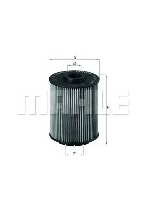 Масляный фильтр KNECHT/MAHLE OX 160D