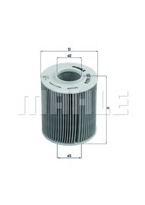 Масляный фильтр KNECHT/MAHLE OX 163/4D