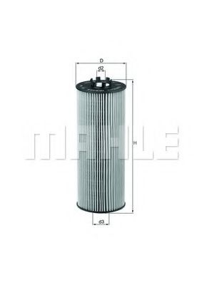 Масляный фильтр KNECHT/MAHLE OX 164D