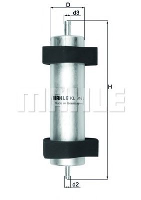Топливный фильтр KNECHT/MAHLE KL 916