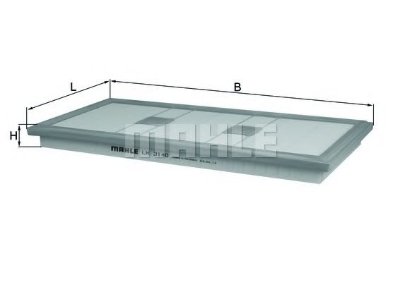 Воздушный фильтр KNECHT/MAHLE LX 3140