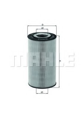 Масляный фильтр KNECHT/MAHLE OX 169D