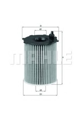 Масляный фильтр KNECHT/MAHLE OX 171/2D