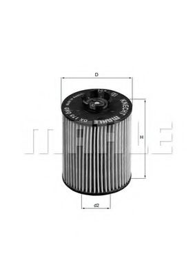 Масляный фильтр KNECHT/MAHLE OX 173D
