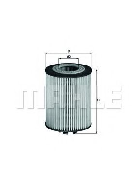 Масляный фильтр KNECHT/MAHLE OX 173/1D