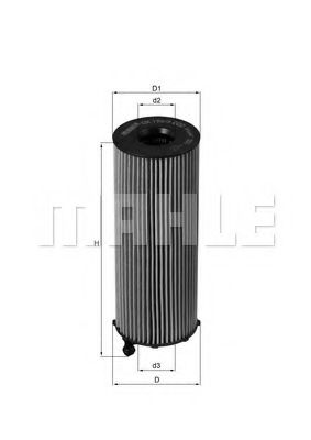Масляный фильтр KNECHT/MAHLE OX 196/3D