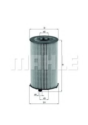 Масляный фильтр KNECHT/MAHLE OX 205/2D