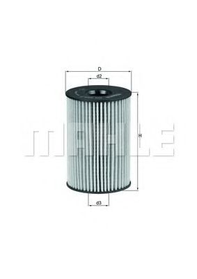 Масляный фильтр KNECHT/MAHLE OX 353/7D