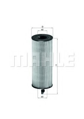 Масляный фильтр KNECHT/MAHLE OX 361/4D