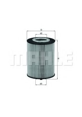 Масляный фильтр KNECHT/MAHLE OX 367D