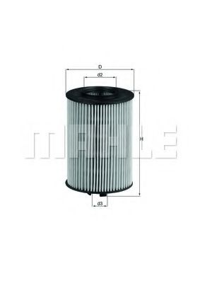Масляный фильтр KNECHT/MAHLE OX 382D
