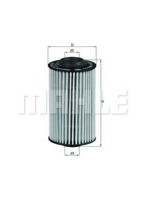 Масляный фильтр KNECHT/MAHLE OX 399D