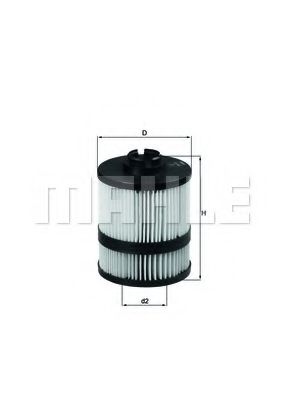 Масляный фильтр KNECHT/MAHLE OX 563D