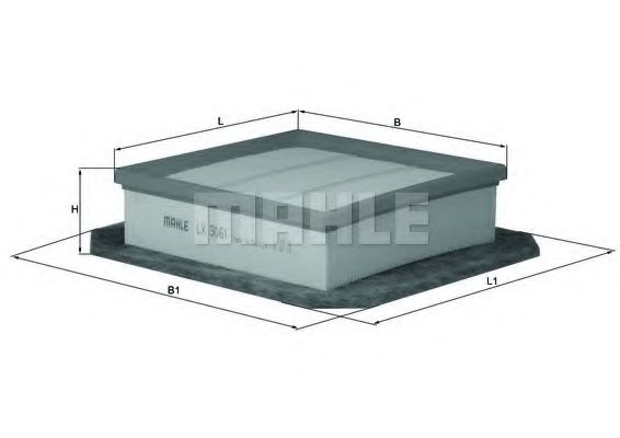 Воздушный фильтр KNECHT/MAHLE LX 3061