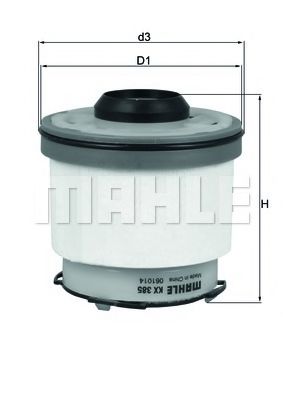 Топливный фильтр KNECHT/MAHLE KX 385D