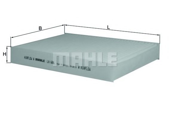 Фильтр салона KNECHT/MAHLE LA 686
