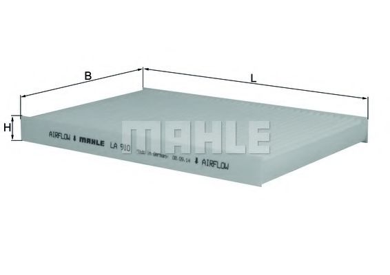 Фильтр салона KNECHT/MAHLE LA 910