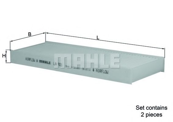 Фильтр салона KNECHT/MAHLE LA 921/S