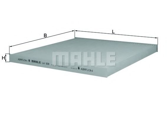 Фильтр салона KNECHT/MAHLE LA 931