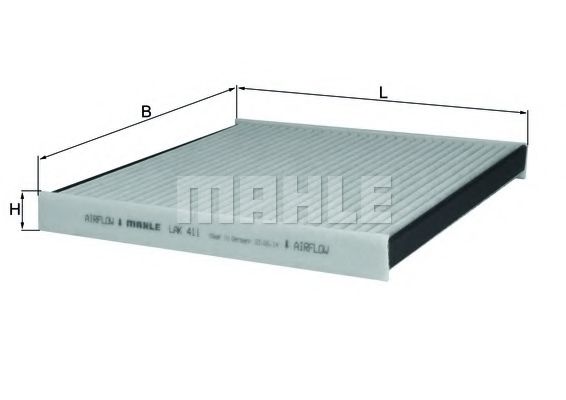 Фильтр салона KNECHT/MAHLE LAK 411