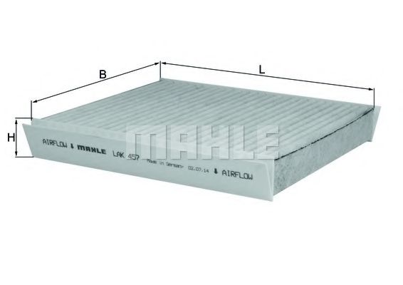 Фильтр салона KNECHT/MAHLE LAK 457