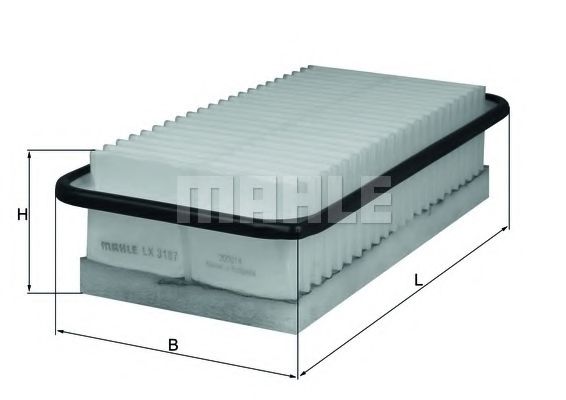Воздушный фильтр KNECHT/MAHLE LX 3187