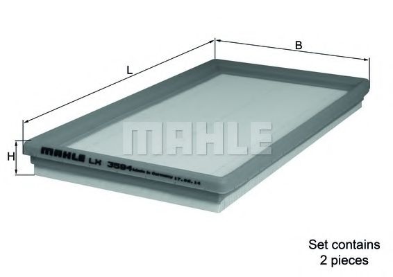 Воздушный фильтр KNECHT/MAHLE LX 3594/S