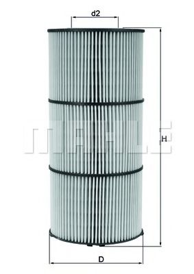 Масляный фильтр KNECHT/MAHLE OX 832D