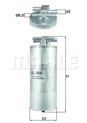 Топливный фильтр KNECHT/MAHLE KL 659