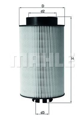 Топливный фильтр KNECHT/MAHLE KX 191/1D