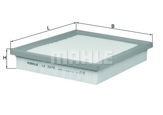 Воздушный фильтр KNECHT/MAHLE LX 2870
