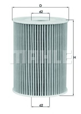 Масляный фильтр KNECHT/MAHLE OX 254D5